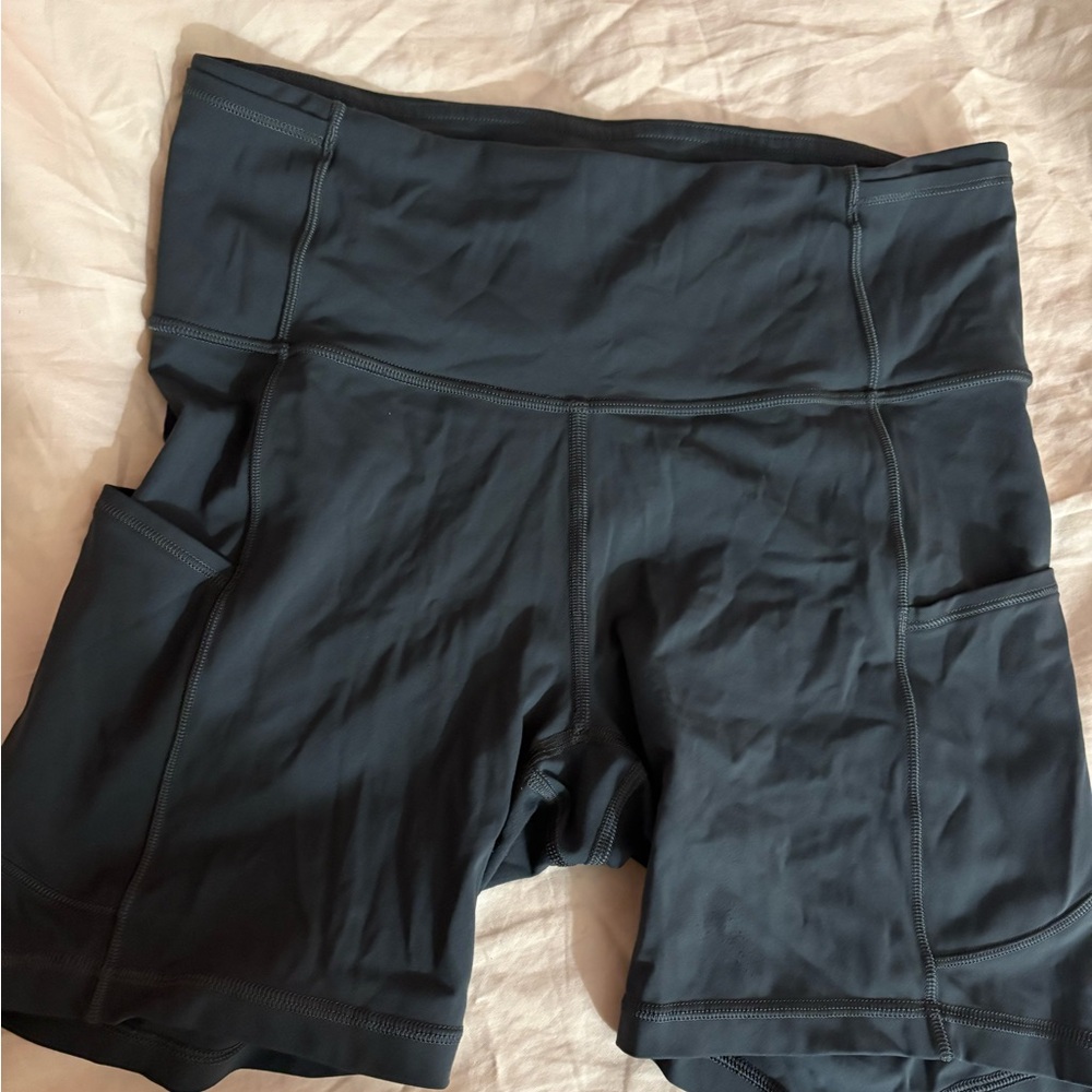 lululemon athletica Dark Gray Bike Shorts